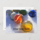 ガラスのビー玉はがき ポストカード (正面/裏面)