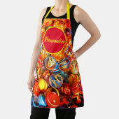 ガラスのビー玉カラフルヴィンテージ懐かしい エプロン (インサイチュ)