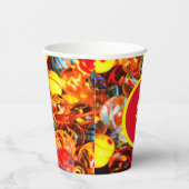 ガラスのビー玉カラフルヴィンテージ懐かしい 紙コップ (右)