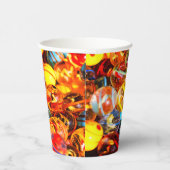 ガラスのビー玉カラフルヴィンテージ懐かしい 紙コップ (右)