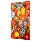 ガラスのビー玉カラフル古い学校の赤い黄色の青 クリップボード (左)