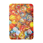 ガラスのビー玉カラフル赤い黄色の古い学校 バスマット (正面縦)