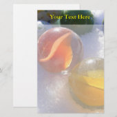 ガラスのビー玉文具 便箋 (正面/裏面)