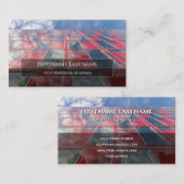 ガラスのファサードのオフィスの超高層ビル長方形をクリーニング 名刺 (正面/裏面)