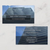 ガラスのファサードのオフィスの超高層ビル長方形をクリーニング 名刺 (正面/裏面)