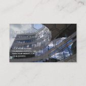 ガラスのファサードのオフィスの超高層ビル長方形をクリーニング 名刺 (裏面)