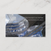 ガラスのファサードのオフィスの超高層ビル長方形をクリーニング 名刺 (正面)