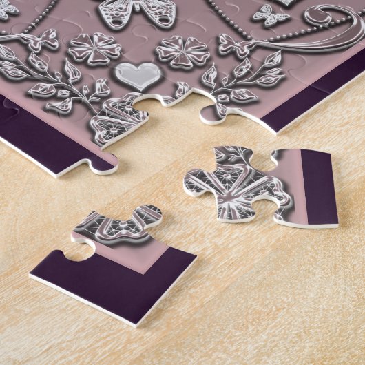 ガラスのフォトフレーム、写真の場合、フォトフレーム ジグソーパズル (側面)