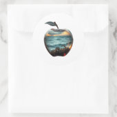 ガラスのリンゴ ラウンドシール (バッグ)