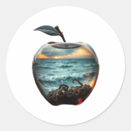 ガラスのリンゴ ラウンドシール