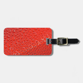 ガラスのレッドドロップ ラゲッジタグ
