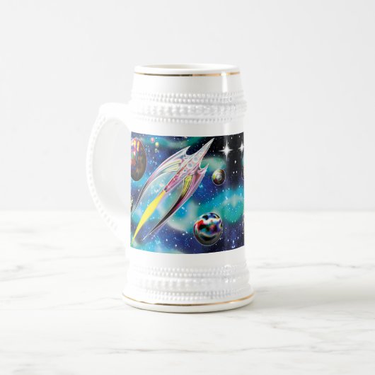 ガラスのロケット ビールジョッキ (正面左)