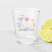 ガラスの上のカクテル ショットグラス (裏面)