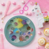 ガラスの下の気泡 ペーパープレート (パーティー)