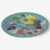 ガラスの下の気泡 ペーパープレート (アングル)