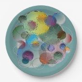 ガラスの下の気泡 ペーパープレート (正面)
