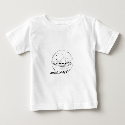 ガラスの世界のシドニー ベビーTシャツ (正面)