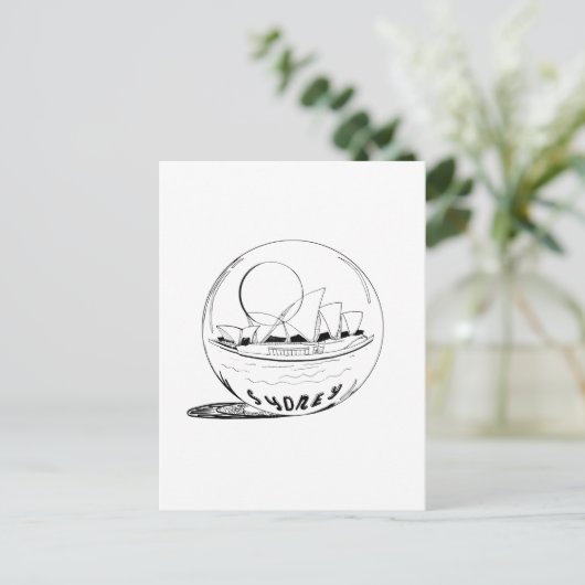 ガラスの世界のシドニー ポストカード (スタンド正面)