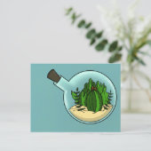 ガラスの中に入る ポストカード (スタンド正面)