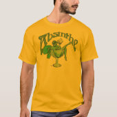 ガラスの中の女の子をアブサン Tシャツ (正面)