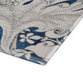 ガラスの切り板：ウィリアム・モリス：ウォールフラワー カッティングボード (角)