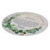  ガラスの切断棒に印刷されたシャバットキャンドルホルダー カッティングボード (角)