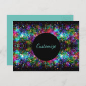 ガラスの割り込みスパイラルはがき ポストカード (正面/裏面)