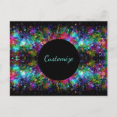 ガラスの割り込みスパイラルはがき ポストカード (正面)