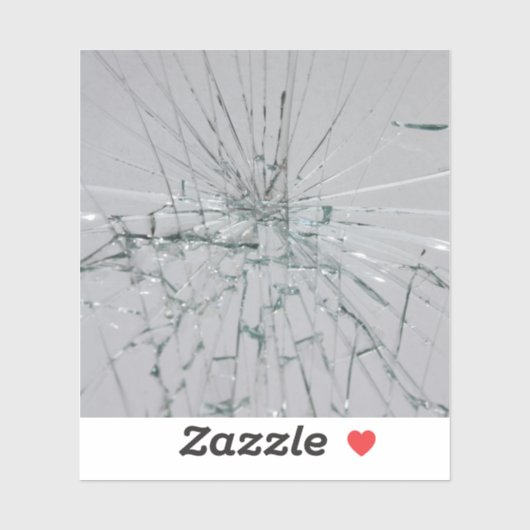 ガラスの割れた外観 シール (シート)