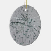 ガラスの割れた外観 セラミックオーナメント (右)