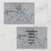 ガラスの割れた外観 名刺 (正面/裏面)