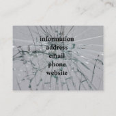 ガラスの割れた外観 名刺 (裏面)