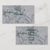 ガラスの割れた外観 名刺 (正面/裏面)