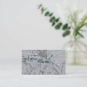 ガラスの割れた外観 名刺 (スタンド正面)