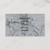 ガラスの割れた外観 名刺 (裏面)