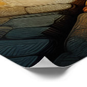 ガラスの反射 ポスター (角)