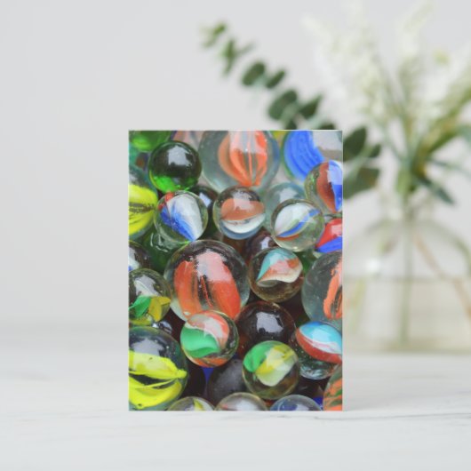 ガラスの大理石のコレクション ポストカード (スタンド正面)