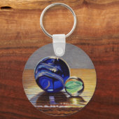 ガラスの大理石第3号 キーホルダー (正面)