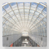 ガラスの天井のファインアートの写真撮影の石のコースター ストーンコースター (正面)