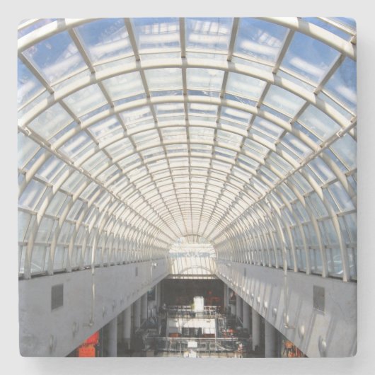 ガラスの天井のファインアートの写真撮影の石のコースター ストーンコースター (正面)