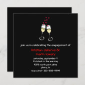 ガラスの婚約パーティの招待状を焼くこと 招待状 (正面/裏面)