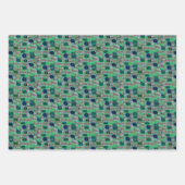 ガラスの小石のパターンの顧客。折り返し紙シート ラッピングペーパーシート (正面3)