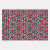 ガラスの小石のパターンの顧客。折り返し紙シート ラッピングペーパーシート (正面2)