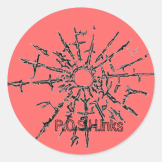 ガラスの恋の破れ ラウンドシール