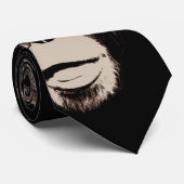 ガラスの暗いタイのおもしろいなチンパンジー ネクタイ (ロール)