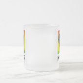 ガラスの母の日のマグカップ フロストグラスマグカップ (中央)