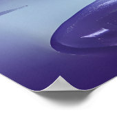 ガラスの気泡の中の都市 | AIアートポスター ポスター (角)