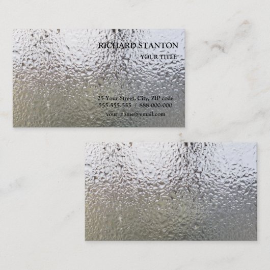 ガラスの水低下 名刺 (正面/裏面)