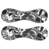 ガラスの泡か金属色の黒い泡か？ ソフトボール (パネル)