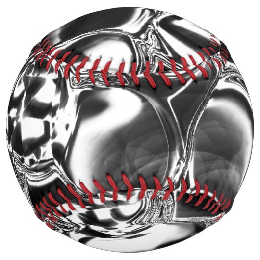 ガラスの泡か金属色の黒い泡か？ ソフトボール (正面)